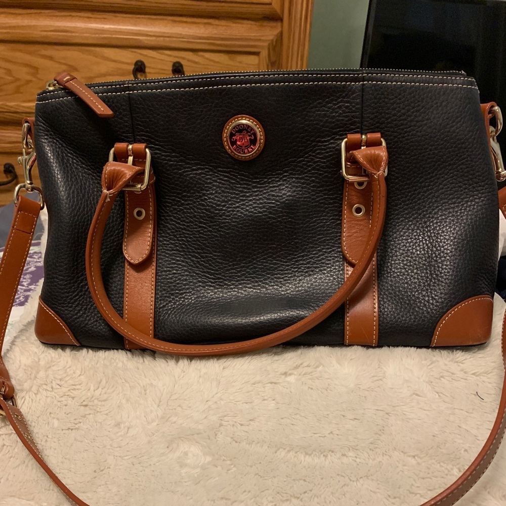 Dooney & Bourke Pebble leather large domed satchel